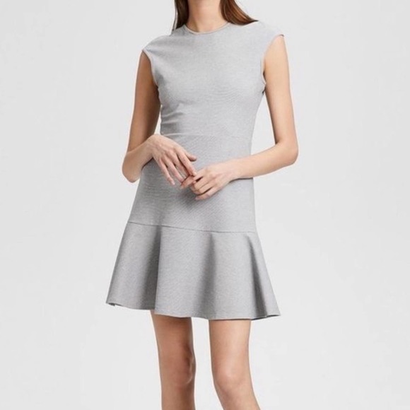 Theory Dresses & Skirts - Theory Ponte Essential Fit n Flare Black & White Mini Dress